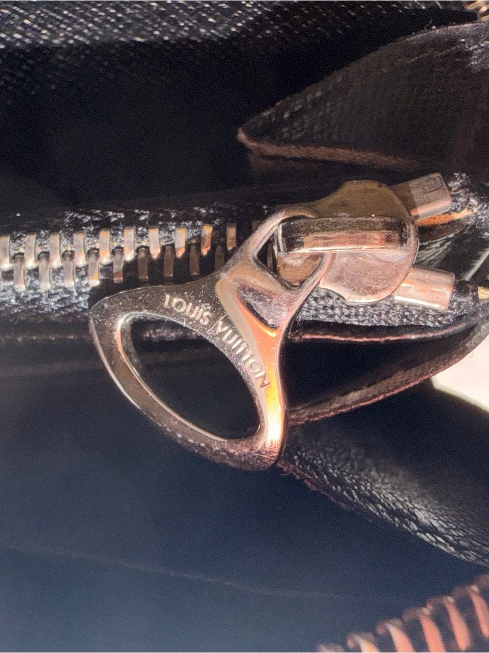 Louis Vuitton Demi-Lune Pochette in Black Epi Leather
